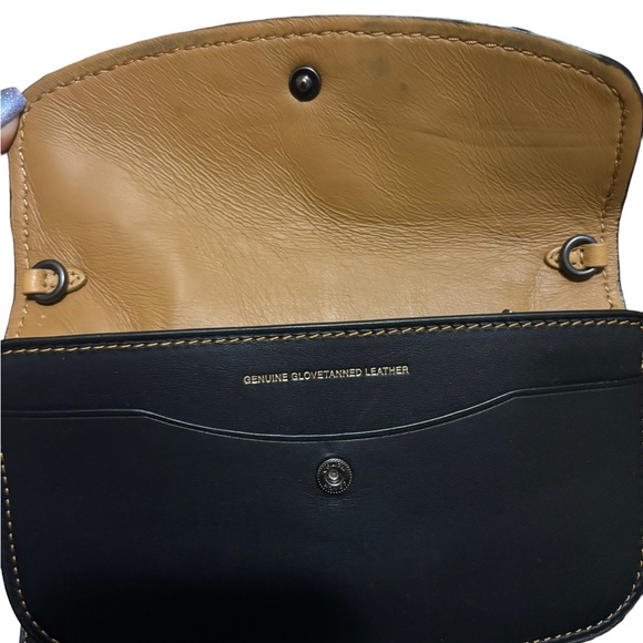 Coach 1941Tea Rose Appliqué Clutch wristlet bag Leather 👀👛🎒👜 - Picture 5 of 9